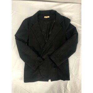 Silence + Noise Womens Size Small Black No Button Blazer Coat Work